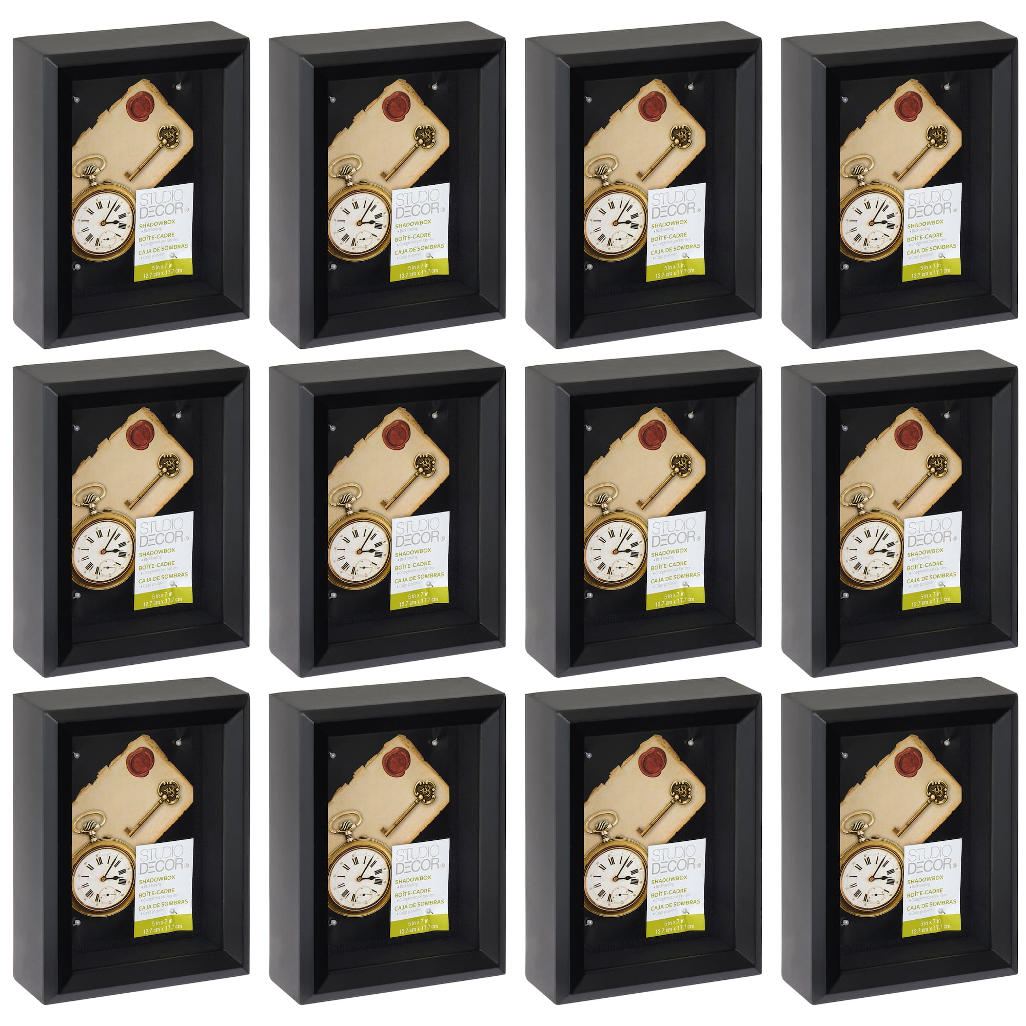 12 Pack: Black 5" x 7" Shadow Box by Studio Décor®